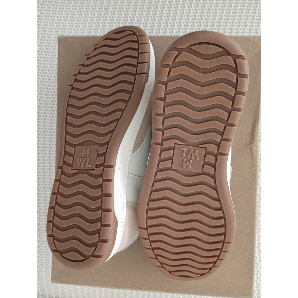 NWT Madewell MWL Court Sneakers Leather Nubuck Suede Tranquil Lake Womens 7 - Picture 5 of 8